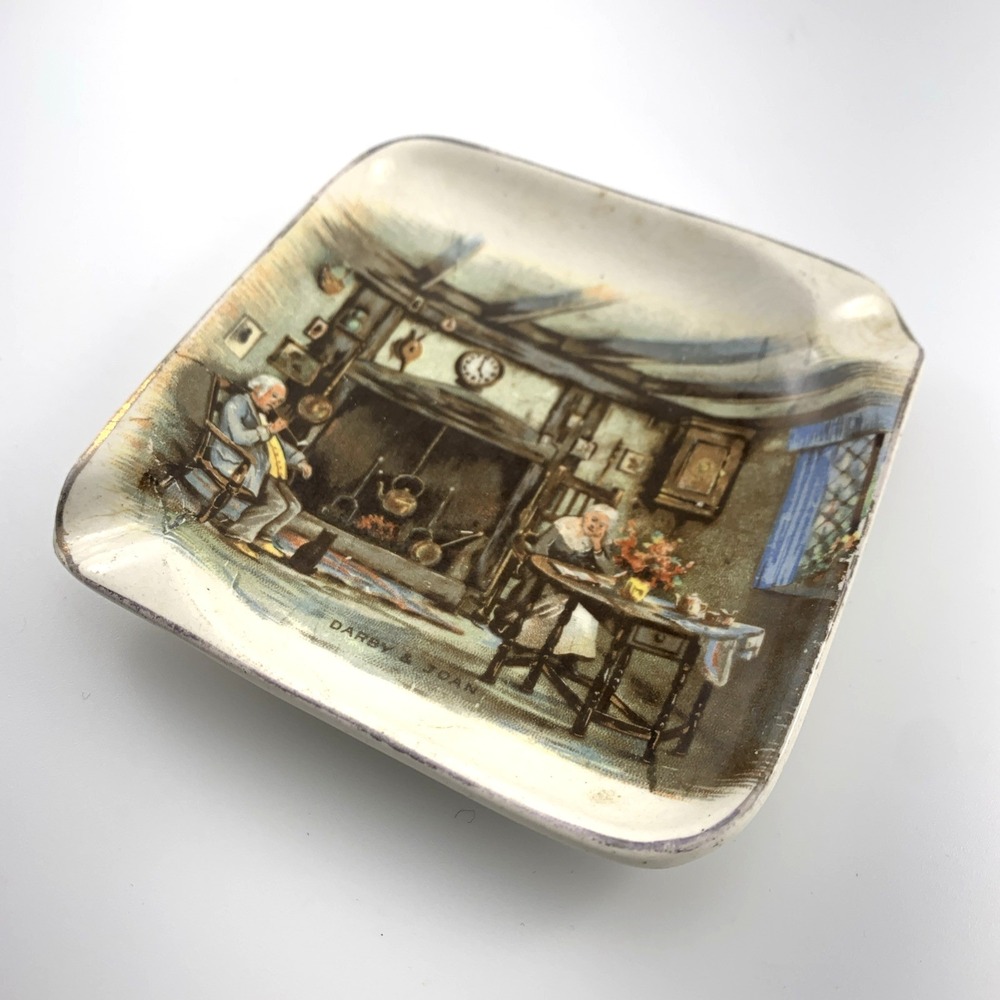 Vintage English Ware Ashtray – L & Sons "Darby & Joan" Ceramic - Picture 7 of 7